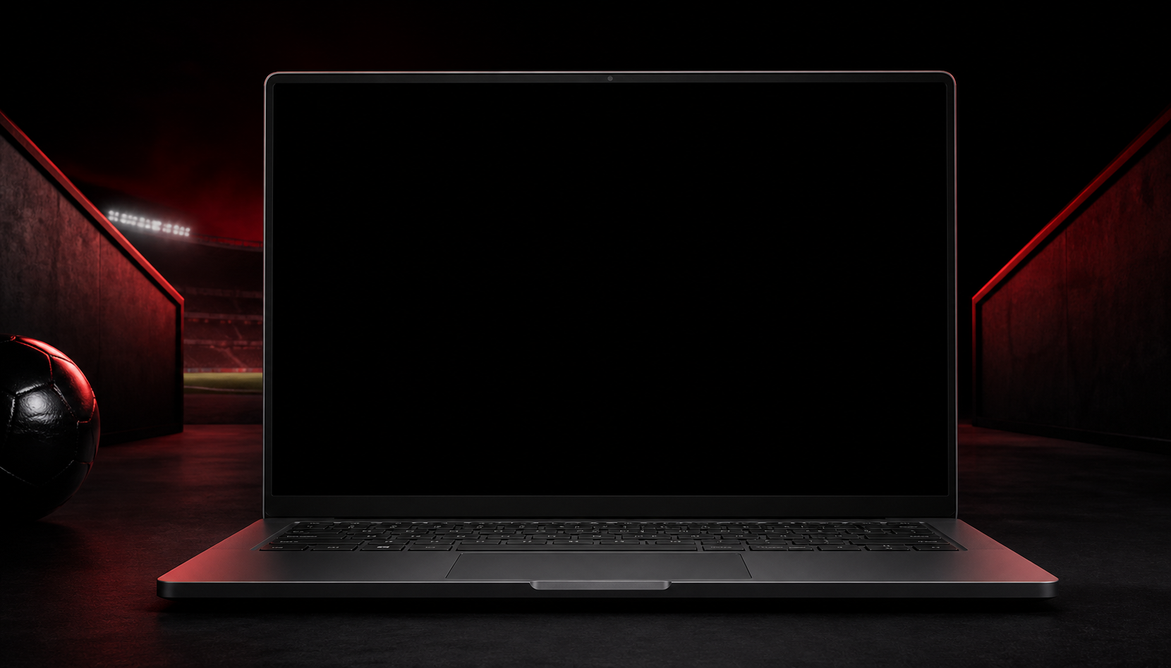Laptop em ambiente de futebol com o LoadPro aberto